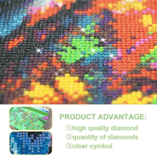Vista 7 de UiSdfuy Kits de arte de diamantes para manualidades, paquetes de arte de diamantes 5D, kits completos para adultos principiantes, decoración