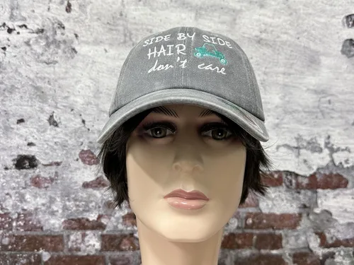 Vista 6 de Hepandy Sombreros bordados lado a lado del cabello Don't Care