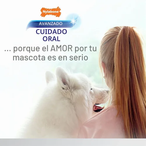 Vista 9 de Nylabone Advanced Oral Care - Kit dental para perros mayores con cepillo de dientes de cerdas suaves y acolchadas, 3