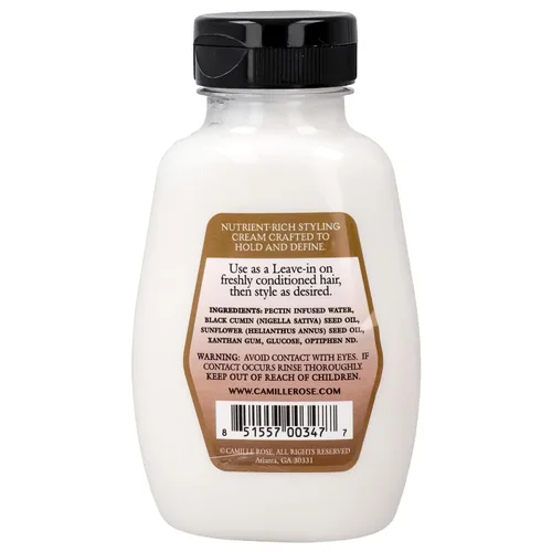Vista 2 de Camille Rose - Acondicionador sin enjuague, Latte Define – Crema de peinado + tratamiento capilar para cabello seco y dañado, desenredante, control