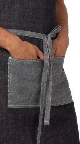 Vista 2 de Chef Works Delantal con babero unisex Manhattan