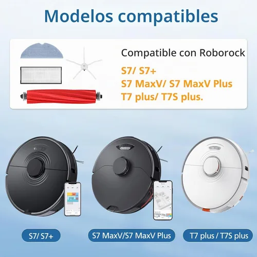 Vista 2 de Accesorios S7 Piezas de repuesto para Roborock S7, S7+, S7 MaxV, T7 Plus