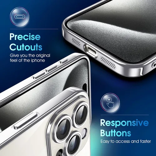 Vista 489 de Supdeal Funda cristalina transparente para iPhone 11, [No se amarillea] [Protección de la cámara] [Probado contra caídas de grado militar] Funda