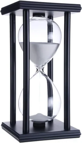 Vista 10 de Lodunsyr Temporizador de reloj de arena de 60 minutos, temporizador de reloj de arena para cocina, sala de estar, hogar, oficina en casa