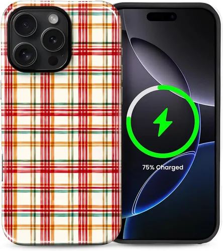 Vista 78 de Funda Compatible con iPhone 13/14 [Compatible con MagSafe] Protección de Doble Capa de Cáscara Dura Híbrida, Funda Magnética Protectora a Prueba