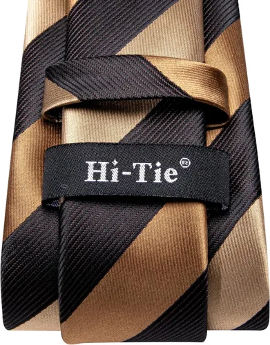 Vista 73 de Hi-Tie Corbata clásica de cachemira para hombre con pañuelo y gemelos a cuadros