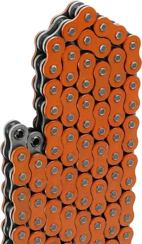 Vista 4 de Caltric Cadena de transmisión naranja con junta tórica compatible con Yamaha Raptor 660 YFM660R 2001 2002 2003 2004 2005