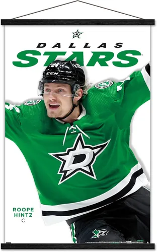 Vista 7 de Trends International NHL Dallas Stars Roope Hintz Feature Series 23 Póster de pared, 22.37 x 34.00 pulgadas, paquete de impresión premium y colgador
