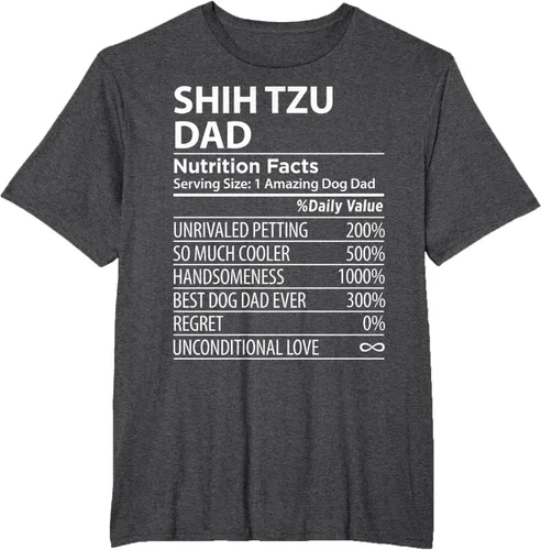 Vista 24 de Shih Tzu Dad - Camiseta divertida para dueño de perro Shih Tzu, Negro