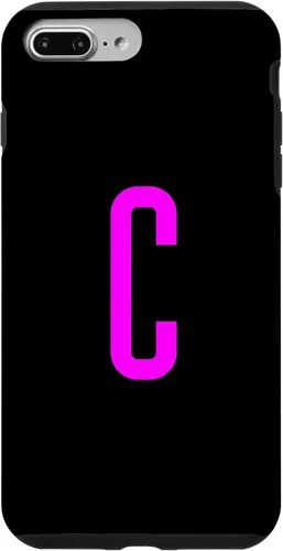 Vista 12 de iPhone 16 Letter C Magenta Favorite Initial Monogram Case