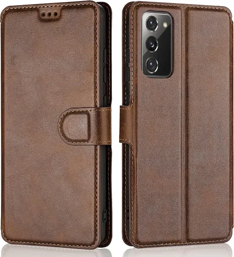 Vista 20 de QLTYPRI Para Samsung Galaxy A14 Case Premium PU Leather Simple Wallet Case [Ranuras para tarjetas] [Soporte manos libres] [Cierre magnético] Funda