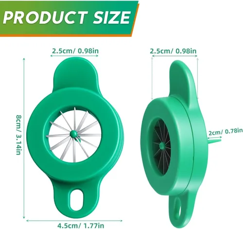 Vista 2 de OSALADI Trituradora de cebolla verde Trituradora de cebolleta verde Cutte de cebolla verde con diseño de 12 cuchillas de acero inoxidable Cortador