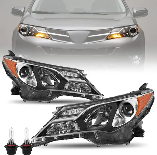 Vista 9 de JSBOYAT Conjunto de faros halógenos para Toyota RAV4 2013-2015