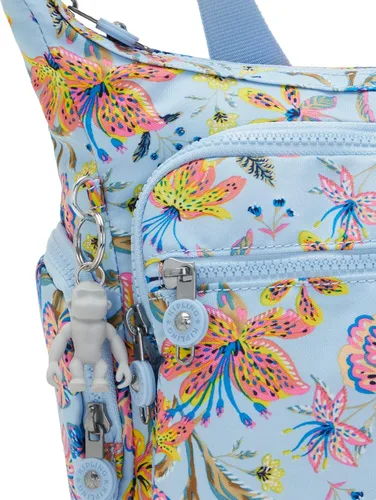 Vista 5 de Kipling Bolso cruzado Gabbie para mujer, bolso ligero para uso diario, bolso de hombro casual, flores silvestres, Wild Flowers