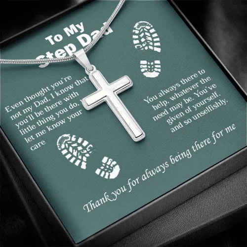 Vista 4 de Collar de cadena cubana de To My Dad Ideas Regalos de Hija Hijo, Joyas personalizadas, Ideas de regalo para el Día del Padre para hombres, Regalo