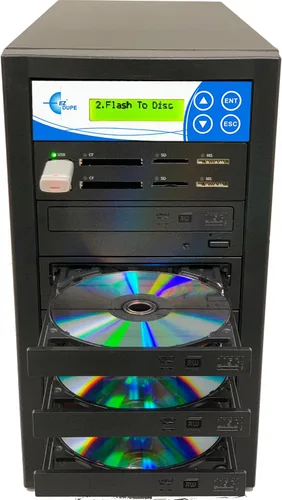 Vista 5 de EZ DUPE 1 a 1 Media Mirror Plus Duplicador - Flash (SD/CF/MS/MMC/USB) y disco (Blu-Ray/DVD/CD) a 1 medio/1 copia de disco copiadora multimedia