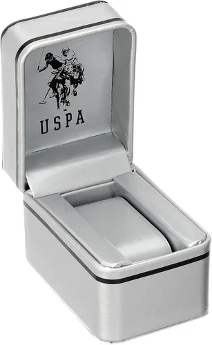 Vista 4 de U.S. Polo Assn. Reloj de cuarzo para hombre con correa de nailon, multicolor, 16 (modelo USC57023AZ)