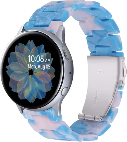Vista 2 de Correa de reloj de resina compatible con Amazfit GTS/GTS2/GTS 3/GTS 2e/GTS 2 mini/GTS 4 mini/GTR Mini, correa de repuesto para reloj inteligente