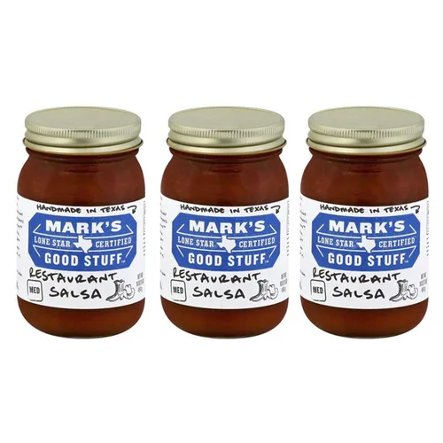 Vista 4 de Mark's Lone Star Certified Good Stuff - Tarro de salsa de 16 onzas (paquete de 3) (elige el sabor a continuación) (original - caliente)