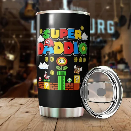 Vista 3 de Taza de papá - Regalos para papá en el día del padre, Navidad, cumpleaños - Taza de padre - Taza de papá - Regalo para papás de hija, hijo