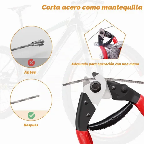 Vista 7 de mankk Kit universal de 73 piezas de cables de freno de bicicleta y kit de repuesto de carcasa de acero inoxidable para bicicleta de bicicleta Kit