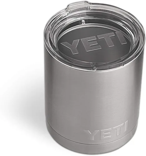 Vista 12 de YETI Rambler Lowball de 10 onzas, con aislamiento al vacío, acero inoxidable con tapa estándar Blanco