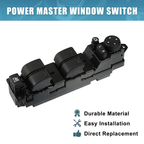 Vista 9 de X AUTOHAUX Interruptor de ventana de puerta principal delantera izquierda Interruptor elevalunas para Mazda 6 1.8 2.0 2 GS1E-66350A GS1E-66350