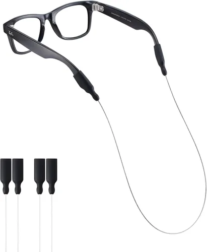 Vista 9 de Correa de lentes de sol para lentes Meta RayBan, patillas gruesas, correas para gafas, cordones para hombres, mujeres y niños, soportes para gafas