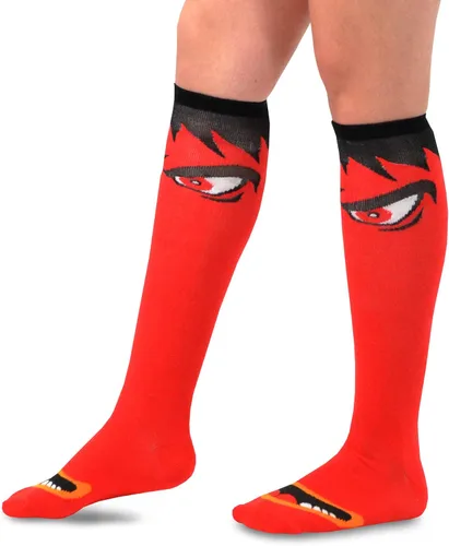Vista 5 de TeeHee - Calcetines de Navidad divertidos hasta la rodilla, paquete de 9 con caja de regalo