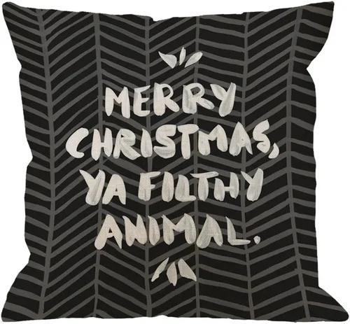 Vista 13 de HGOD DESIGNS Divertida funda de almohada decorativa con diseño de llama, funda de almohada de lino y algodón, funda de almohada estándar