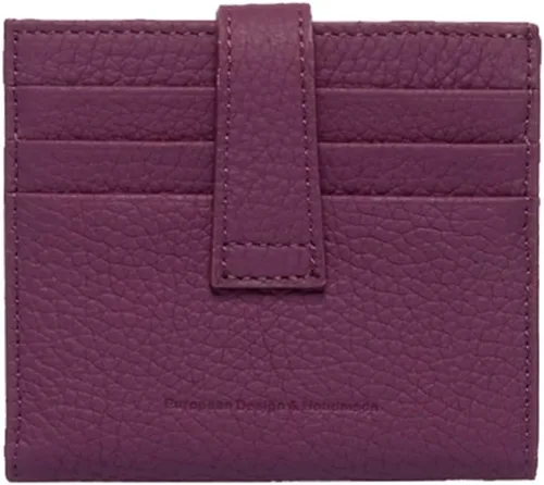 Vista 91 de Grande -3803 Cartera unisex, Azul (Iced Blue), Cartera delgada de cuero con cierre a presión pequeño