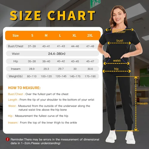 Vista 6 de Conjuntos de exfoliantes para mujer uniforme de enfermera camiseta y pantalón deportivo ropa de trabajo traje elástico de manga corta diseño