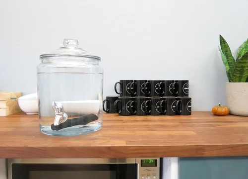Vista 6 de IPPINKA Kishu Binchotan - Purificador de agua de carbón – Reduce la dureza, absorbe el olor, filtra 3-5 galones en 9-10 horas