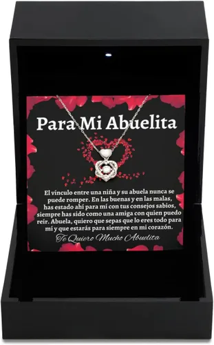 Vista 11 de Para mi abuelita cadena para el amor de mi vida, regalo de abuela, collar personalizado