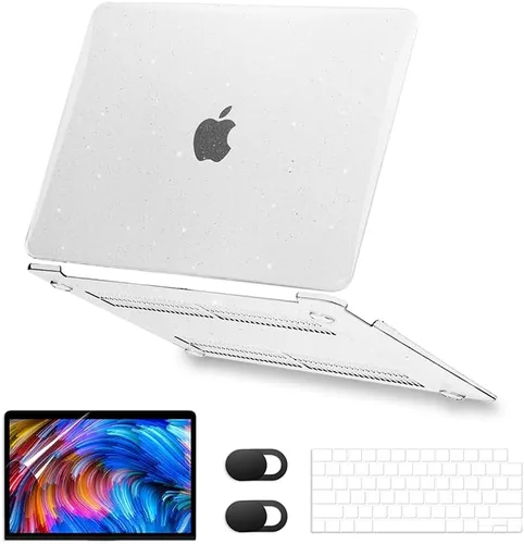Vista 5 de Compatible with MacBook Air 13 inch Case (Models: A1369 / A1466, Older Version 2010-2017 Release), Plastic Hard Case + Keyboard Cover + Screen