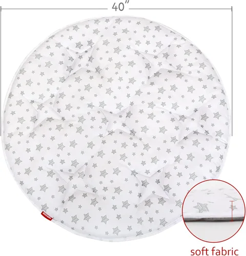 Vista 2 de Carpa emergente para niños con fondo antideslizante, alfombra redonda de juego para bebé, D=102 cm, alfombra acolchada para casas de juego