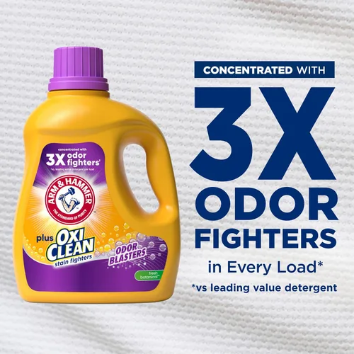 Vista 4 de ARM & HAMMER Plus OxiClean con Odor Blasters - Detergente líquido para ropa