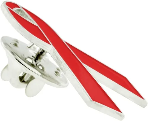 Vista 39 de PinMart Awareness - Pin de solapa esmaltado – Pin de cinta chapado en níquel y oro – Cinta de prevención y conciencia – Broche de joyería con parte