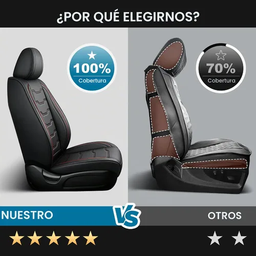 Vista 4 de DISUTOGO - Fundas de asiento para Dodge Charger 2007-2026 (5 asientos, línea roja)