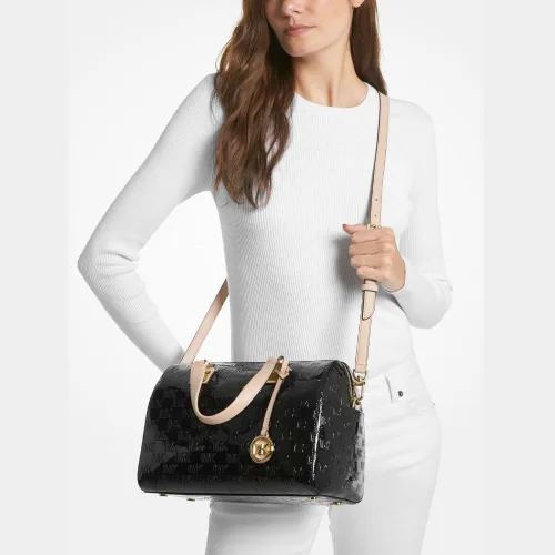 Vista 2 de Michael Kors Grayson Medium Duffle Satchel Negro Talla única, Negro