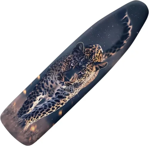 Vista 14 de Funda para tabla de planchar con diseño de estrellas y bandera estadounidense con borde elástico y acogedor bolsillo para la nariz, resistente al