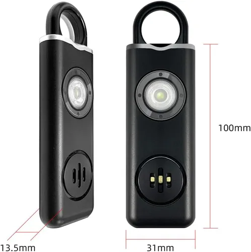 Vista 2 de Siren Self Defense for Women – Alarma personal para mujeres, niños y ancianos – Recomendado por la policía – Llavero de autodefensa fuerte de 130 dB