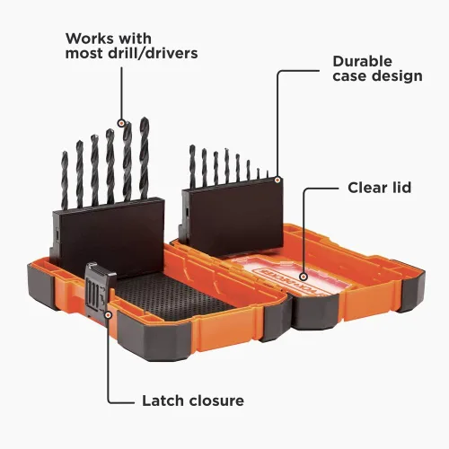 Vista 2 de beyond by BLACK+DECKER - Juego de brocas, 14 piezas (BDA14BODDAEV)