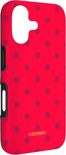 Vista 3 de Carcasa para iPhone 17 con diseño de lunares de sandía rojos
