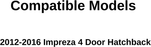 Vista 2 de Puerta trasera del lado izquierdo del conductor, puerta de cristal compatible con Subaru Impreza 4 puertas Hatchback modelos 2012-2016