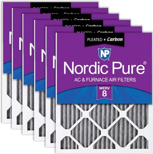 Vista 23 de Nordic Pure 16x25x1 (Tamaño real: 15 1/2 x 24 1/2 x 3/4) Filtros de aire Poly Green MERV 6 para caldera de CA – Reduce el polvo, el polen, la caspa