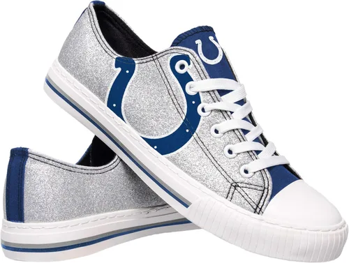 Vista 32 de FOCO Womens NFL Team Logo Ladies Fashion Glitter Low Top Canvas Sneakers Shoes