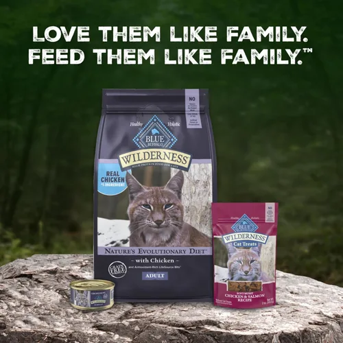 Vista 10 de Blue Buffalo Wilderness - Dieta Evolutiva Natural de la Naturaleza, Alimento Seco Natural para Gatos Adultos Alto en Proteínas y Sin Granos, Sabor