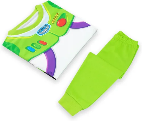 Vista 7 de Disney Pijamas Buzz Lightyear & Woody Ropa de dormir para niños Paquete de 2 pijamas de manga larga para niños Pijamas para niños de Toy Story