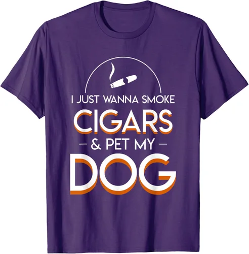 Vista 50 de Solo quiero fumar cigarros y mascotas a los amantes de los perros de mi perro, Negro, S